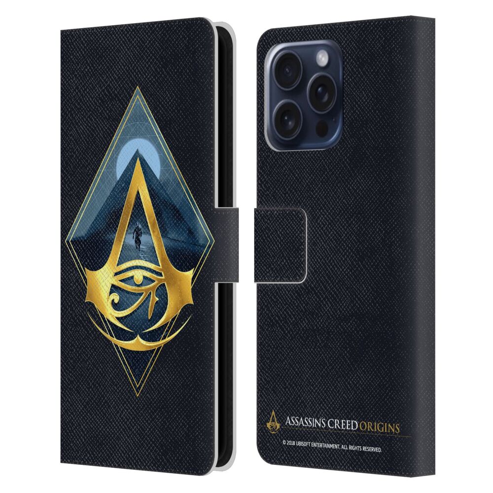 ASSASSINS CREED アサシンクリード - Origins Crests / Midnight Desert レザー手帳型 / Apple iPhoneケース - PGS